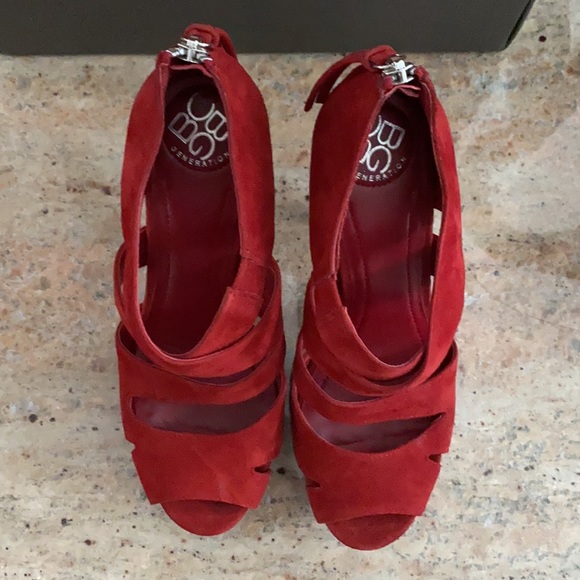BCBGeneration Red Dress Heels - Picture 4 of 12